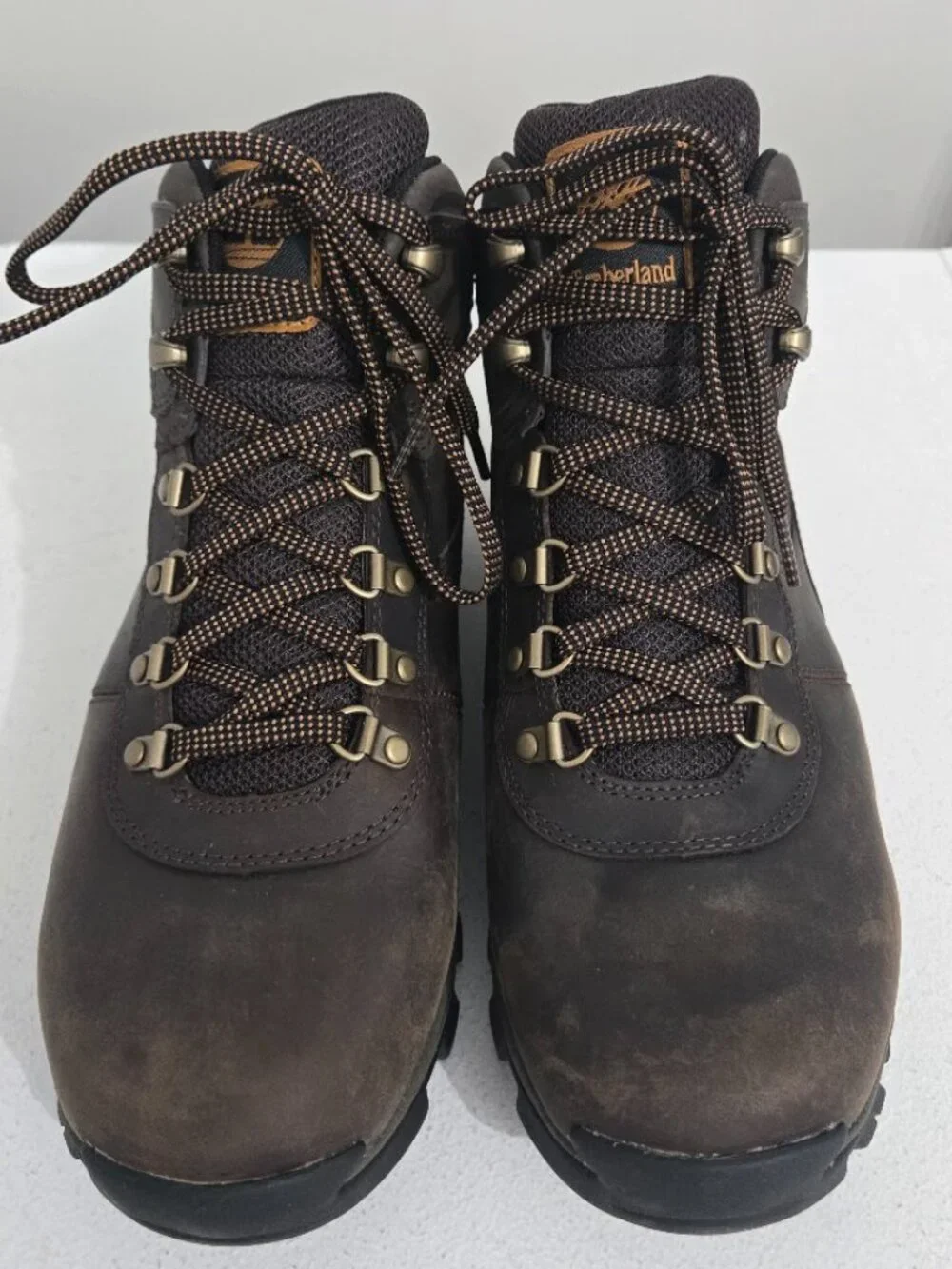 Timberland Mens Mt Maddsen Mid Waterproof Hiking Boots 11W Brown Granola Trail